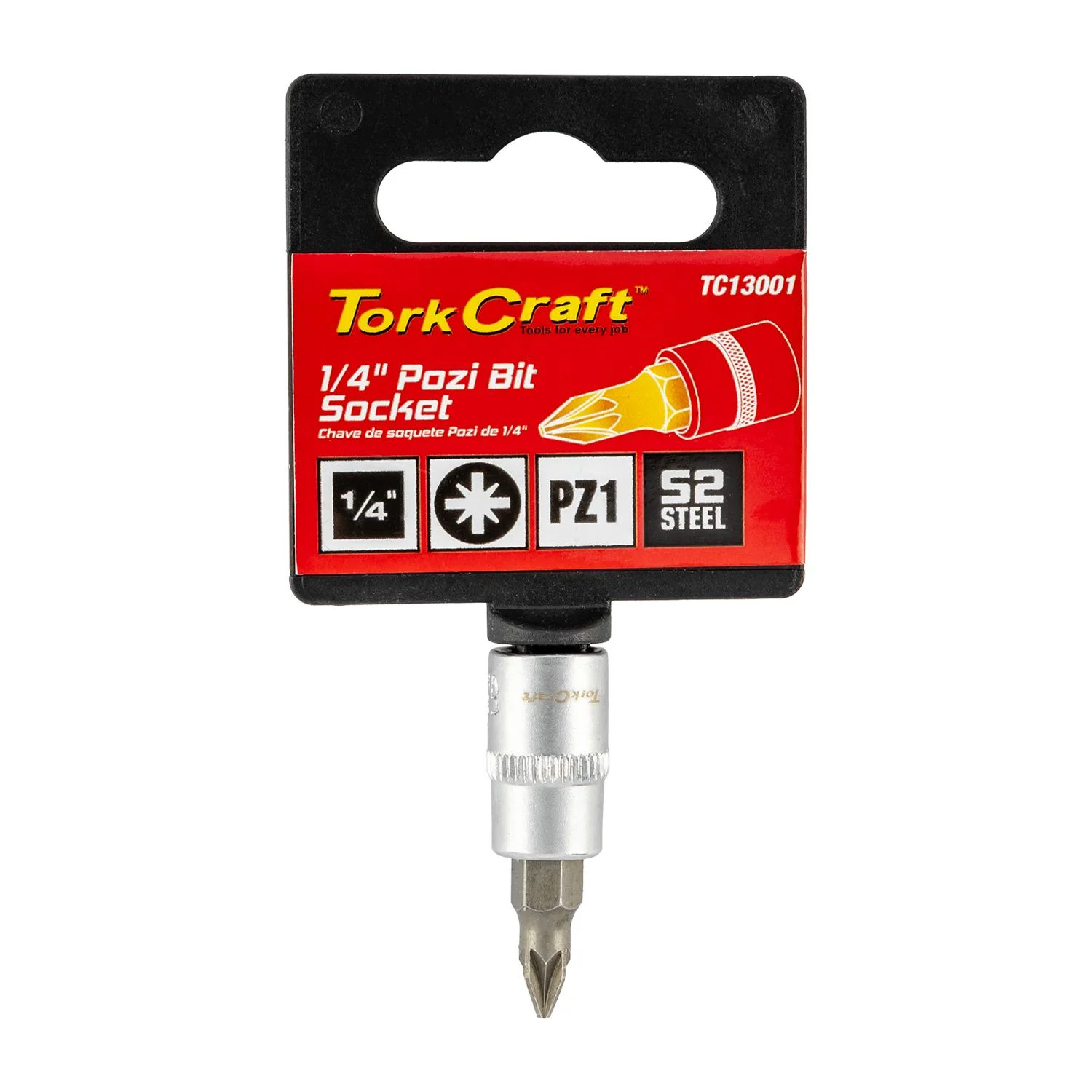 TC13001.webp SOCKET BIT 1/4″DR POZI PZ1 S2 MATERIAL - Image 1
