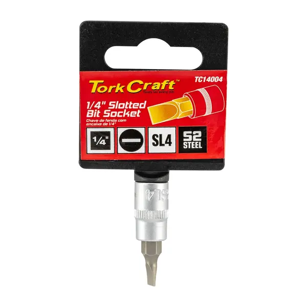 SOCKET BIT 1/4″DR SLOTTED SL4 S2 MATERIAL