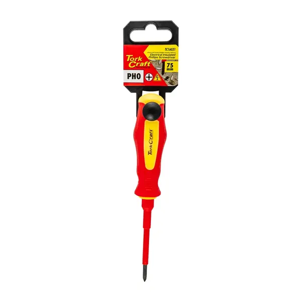 SCREWDRIVER INSULATED PHIL.NO.0 X 75MM VDE