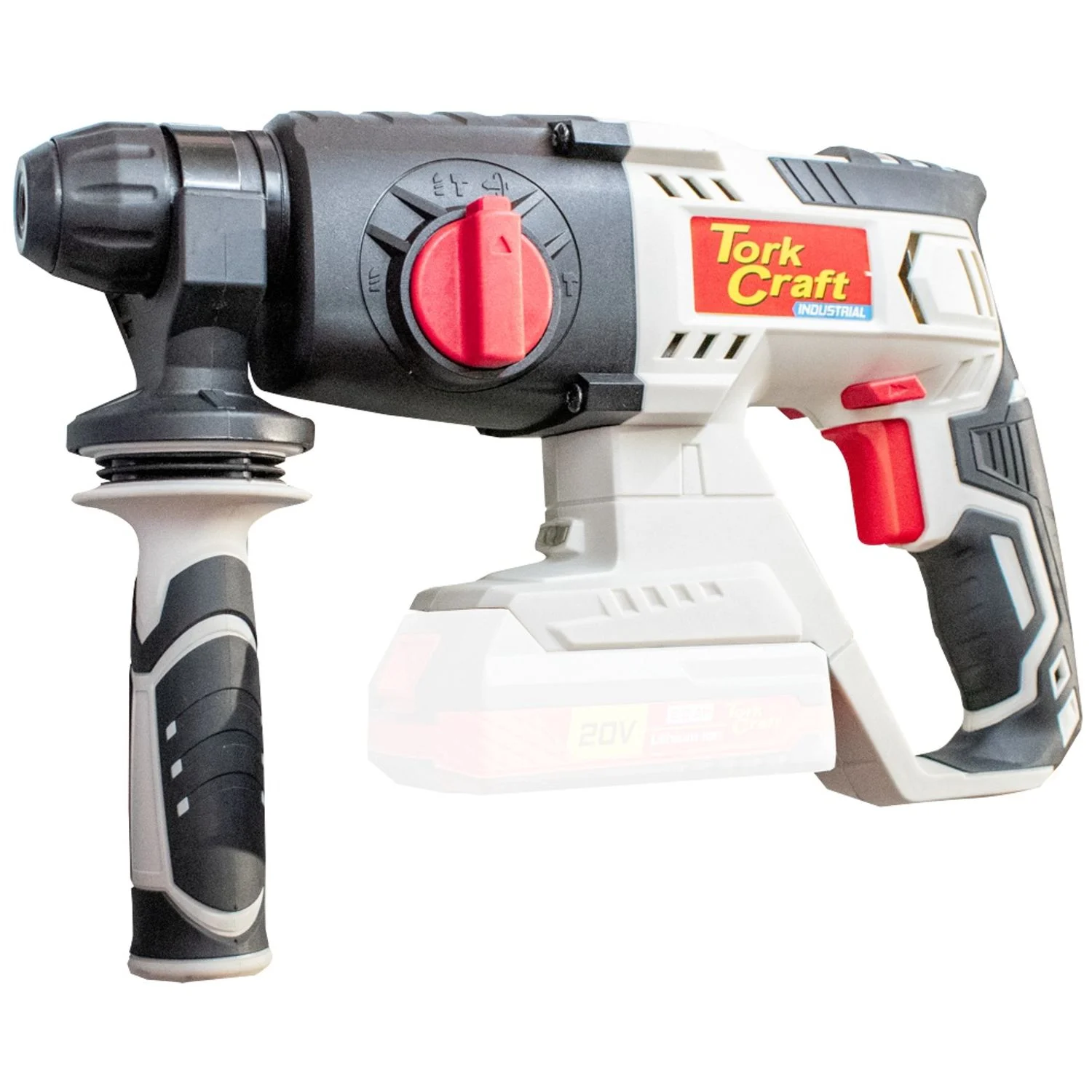 TC20190.webp ROTARY HAMMER RH500 20V SDS PLUS 0-1500 RPM 5500 BPM 4 FUNC. BARE TOOL - Image 1