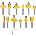 ROUTER BIT SET 12PC 1/4″ STRAIGHT and PROFILE