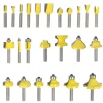 ROUTER BIT SET 24PC ALUM.CASE 1/4″