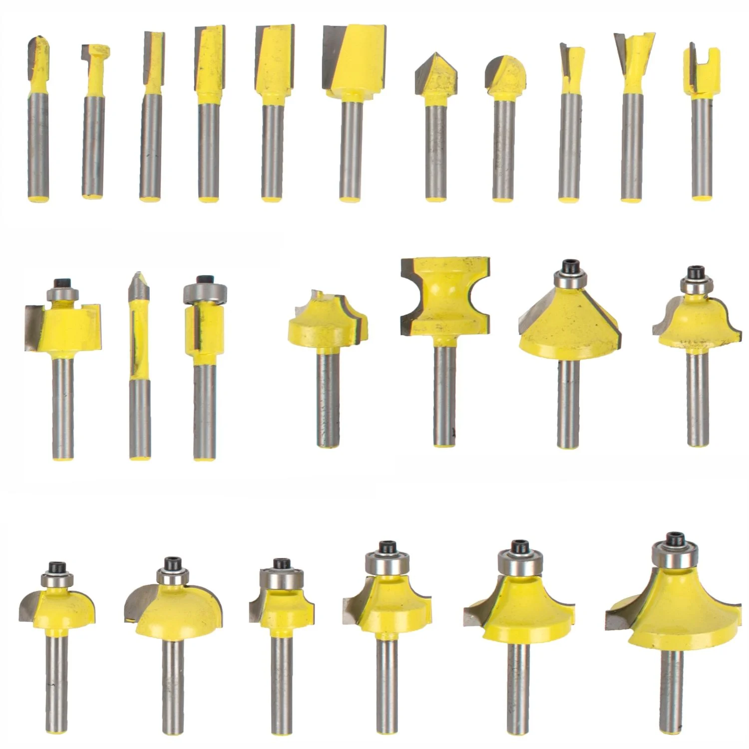 TC20507.webp ROUTER BIT SET 24PC ALUM.CASE 1/4″ - Image 1