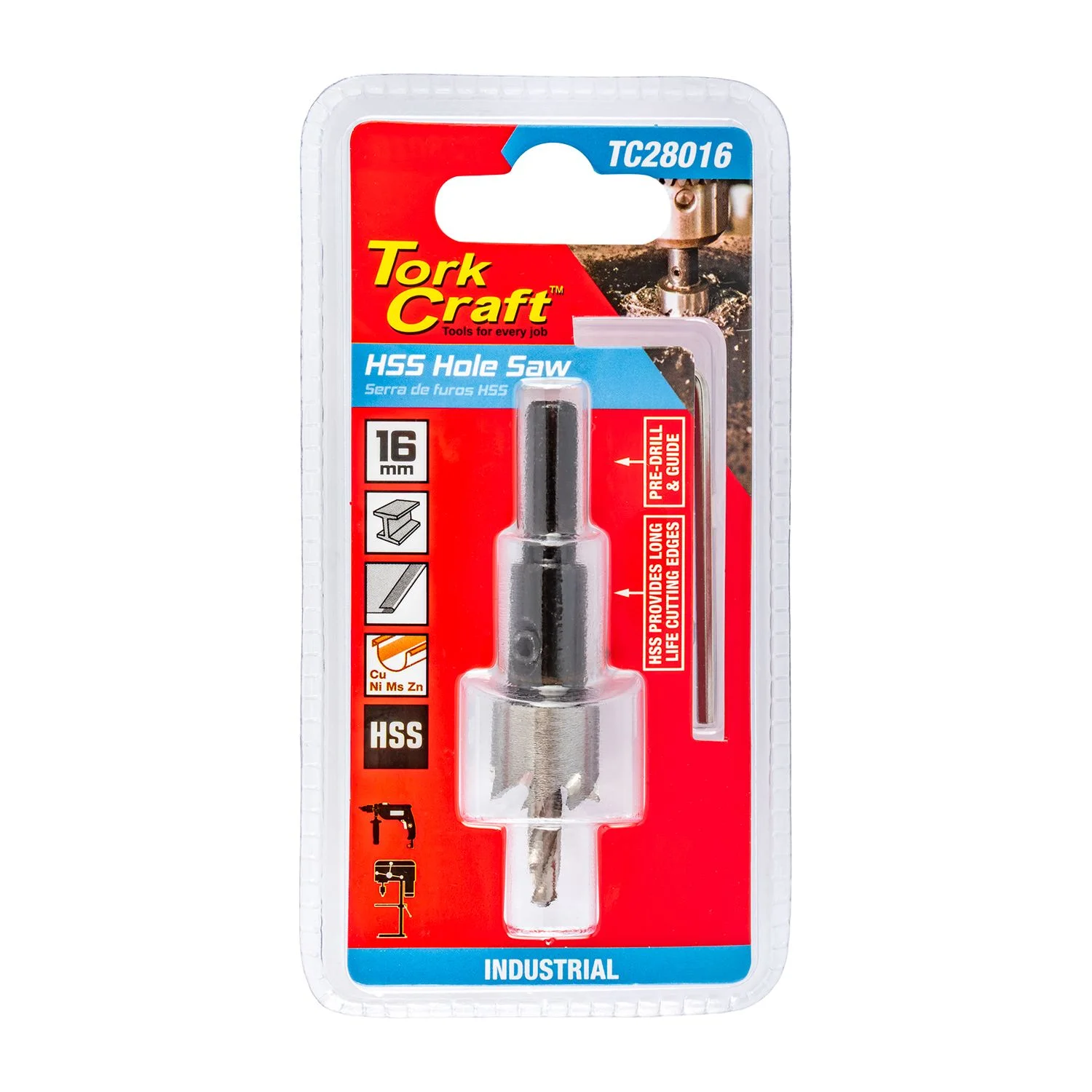 TC28016.webp HOLE SAW HSS 16MM - Image 1