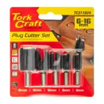 5PCE PLUG CUTTER SET 6-8-10-12-16MM