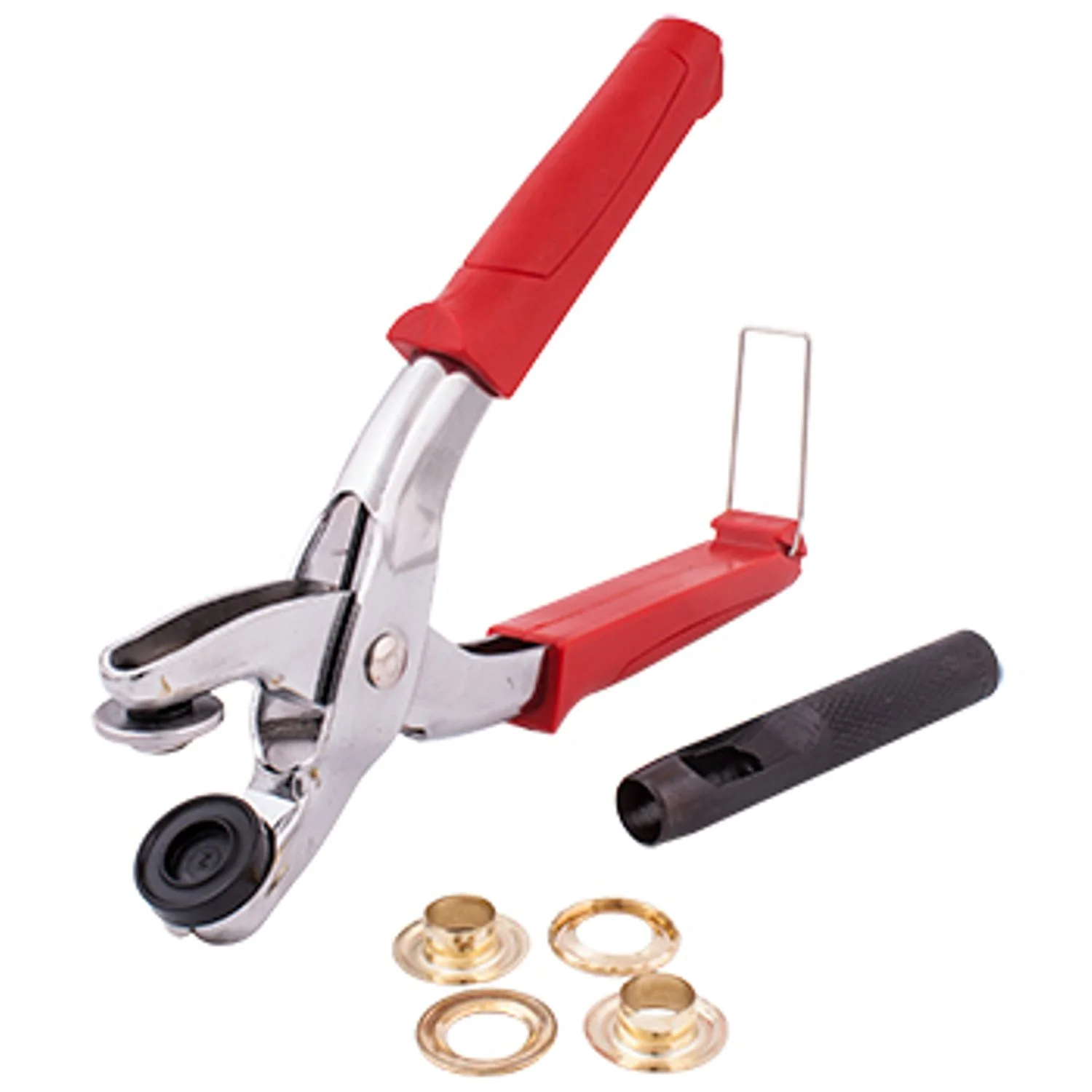 TC4304.webp GROMMET SETTING TOOL KIT C/W 10PC EYELETS 12MM - Image 1