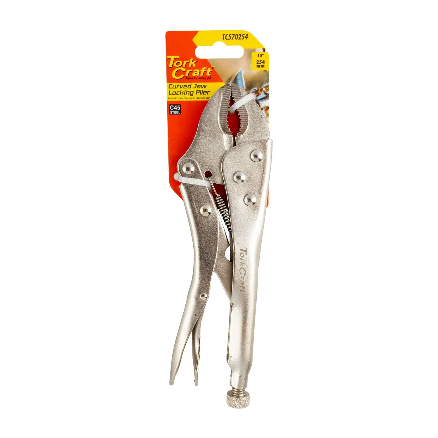 TC570254.webp PLIER LOCKING CURVED JAW 254MM - Image 1