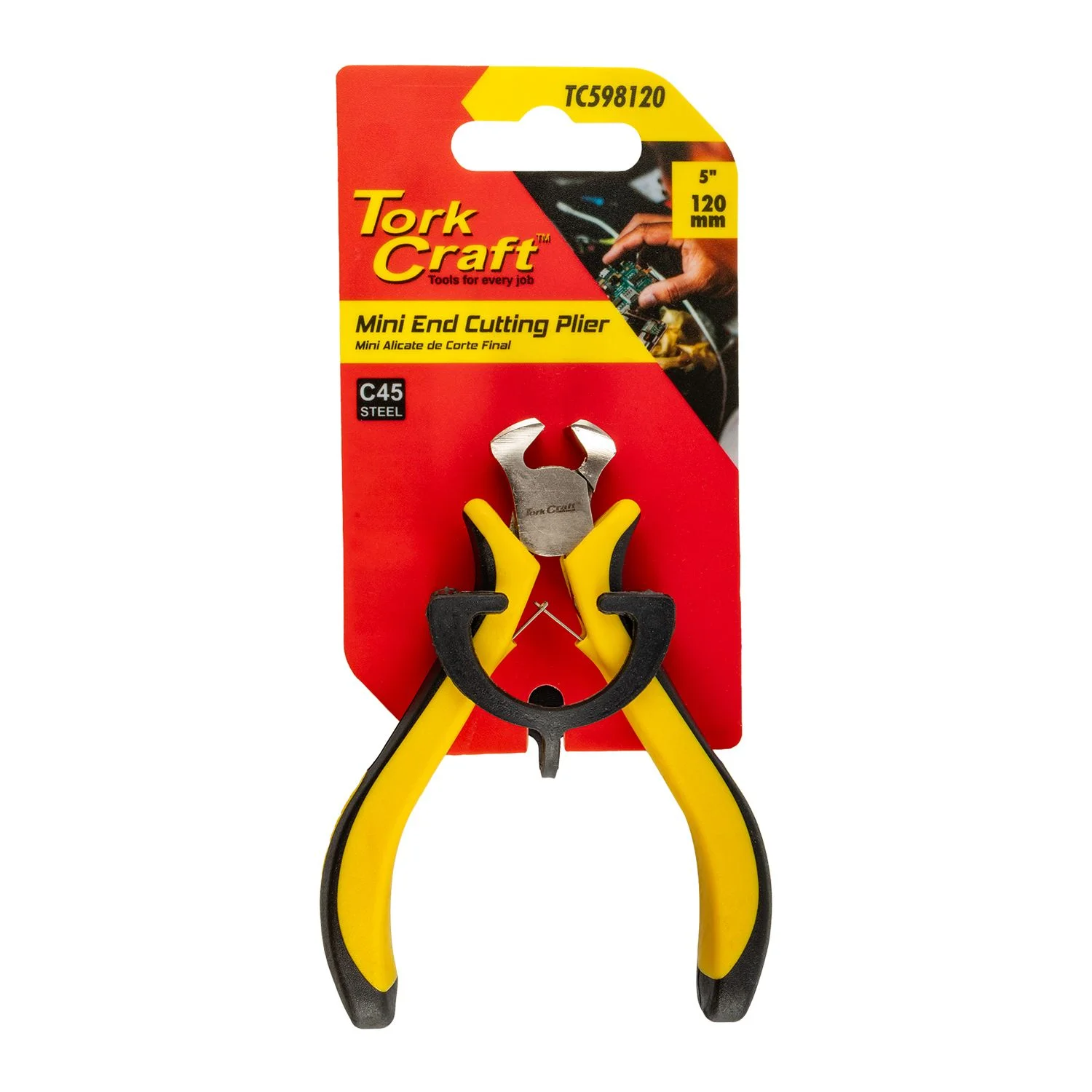 TC598120.webp PLIER MINI END CUTTING 120MM NIPPERS MICRO - Image 1