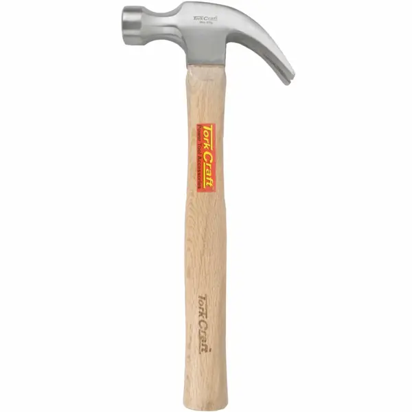 HAMMER CLAW 570G (20OZ) WOODEN HANDLE 280MM and FULL POL HEAD