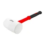 HAMMER RUBBER MALLET 450G (16OZ) FIBREGLASS HANDLE WHITE NON-MARKING - Image 2