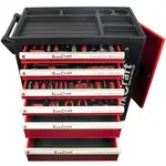 TORK CRAFT 6 DRAWER ROLLER CAB TOOL BOX ON CASTORS WITH 184PC OF STOCK - Image 2
