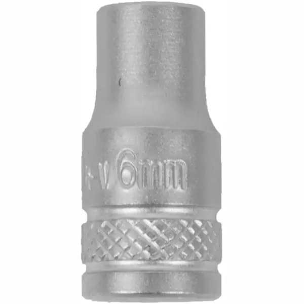 SOCKET 6MM 1/4″ DRIVE CRV 12 POINT
