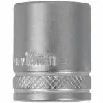 SOCKET 14MM 1/4″ DRIVE CRV 12 POINT