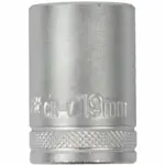 SOCKET 19MM X 25.8MM 1/2″ DRIVE CRV 12 POINT