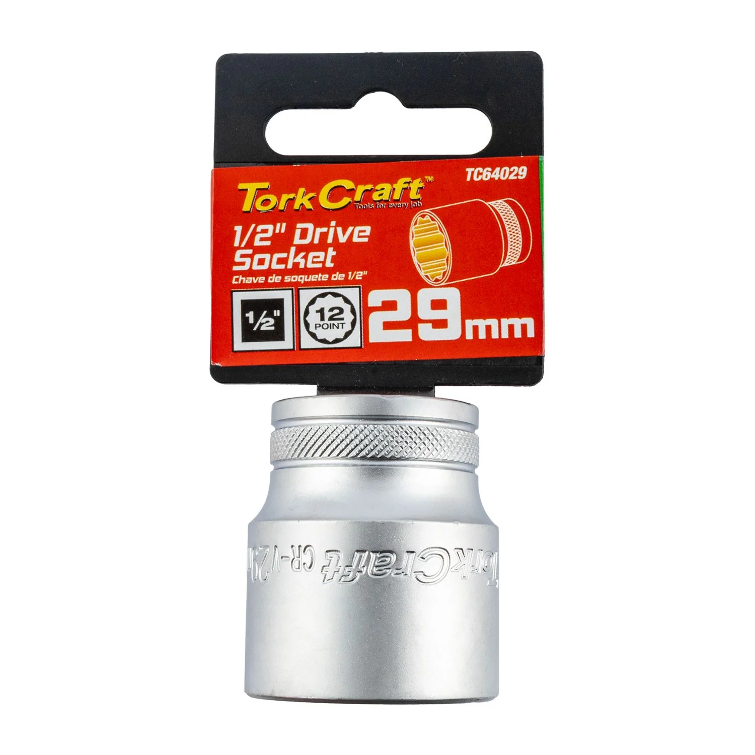 TC64029.webp SOCKET 29MM X 41.8MM 1/2″ DRIVE CRV 12 POINT - Image 1