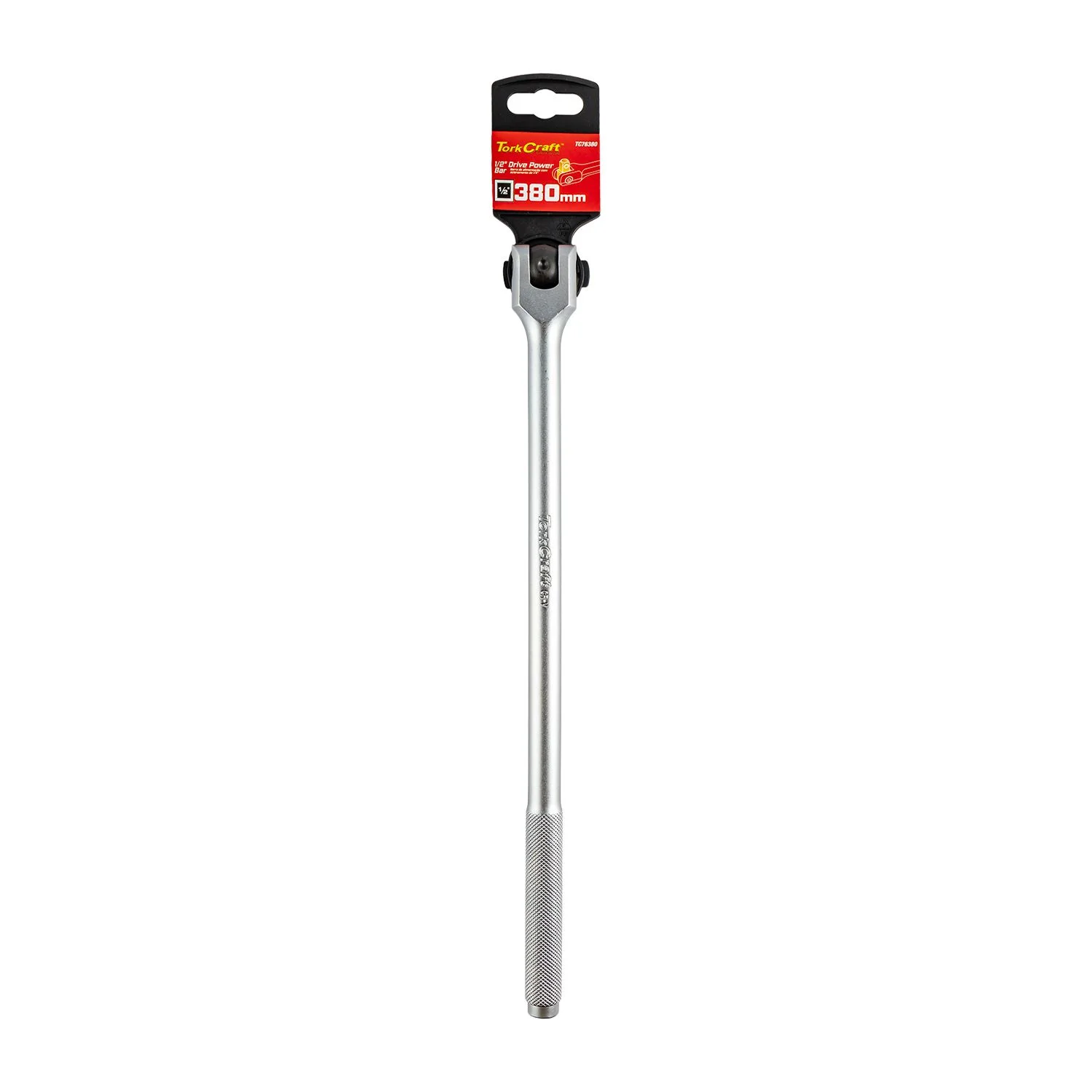 TC76380.webp POWER BAR 1/2″M DRIVE 380MM SWIVEL HEAD STEEL HANDLE SOCKET - Image 1