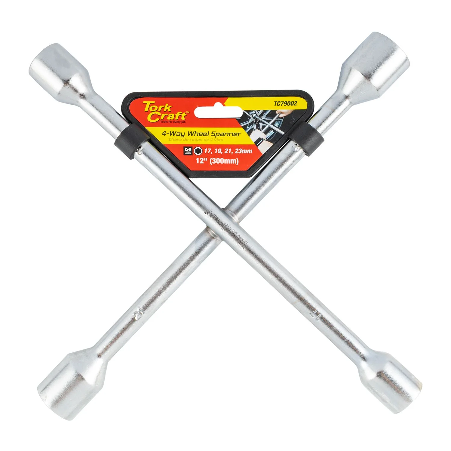 TC79002.webp WHEEL SPANNER 4 WAY 17/19/21/23MM 12″ (300MM) - Image 1