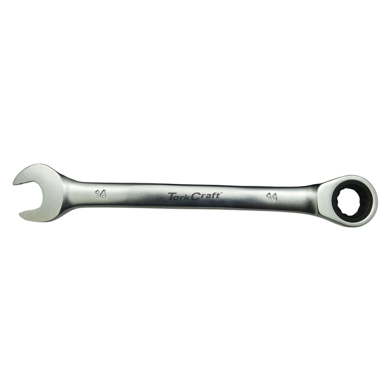 TC810014.webp COMBINATION RATCHET WRENCH 14MM FIXED HEAD SPANNER - Image 1