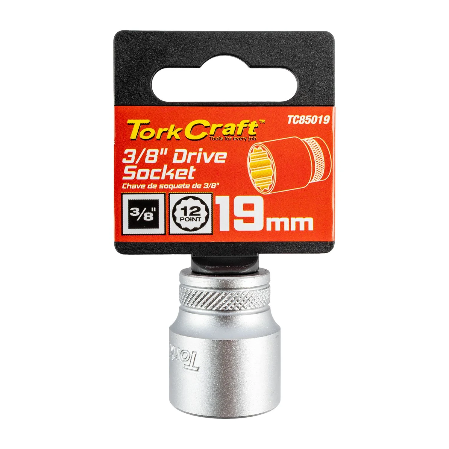 TC85019.webp SOCKET 3/8″DR 19MM 12PT CRV - Image 1