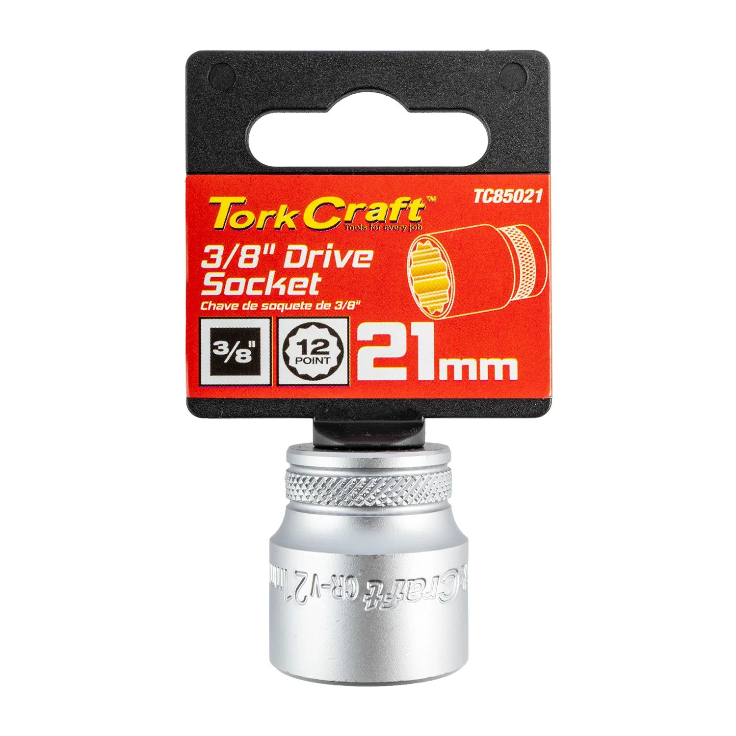 TC85021.webp SOCKET 3/8″DR 21MM 12PT CRV - Image 1