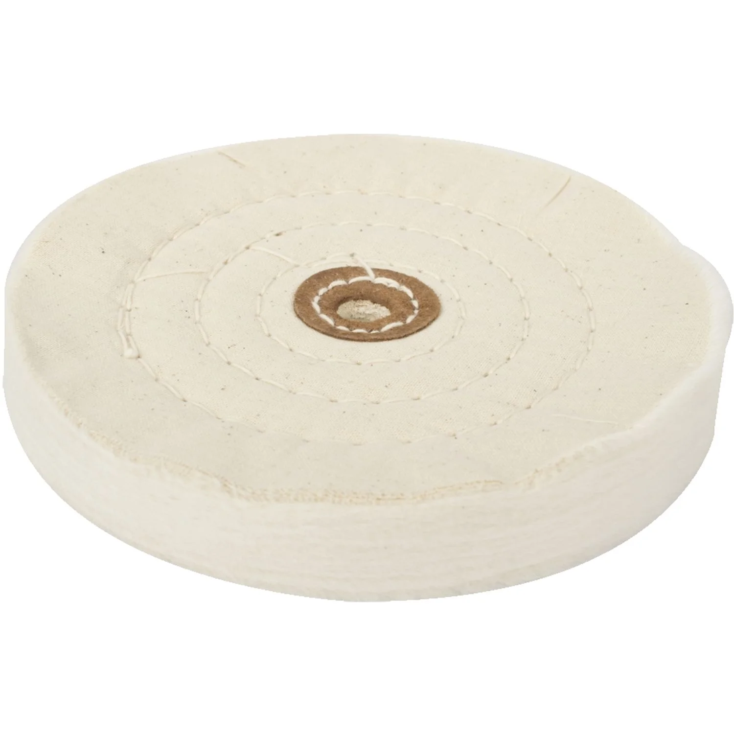 TC872100.webp BUFFING PAD MEDIUM 150MM TO FIT 12.5MM ARBOR/SPINDLE - WHITE - Image 1