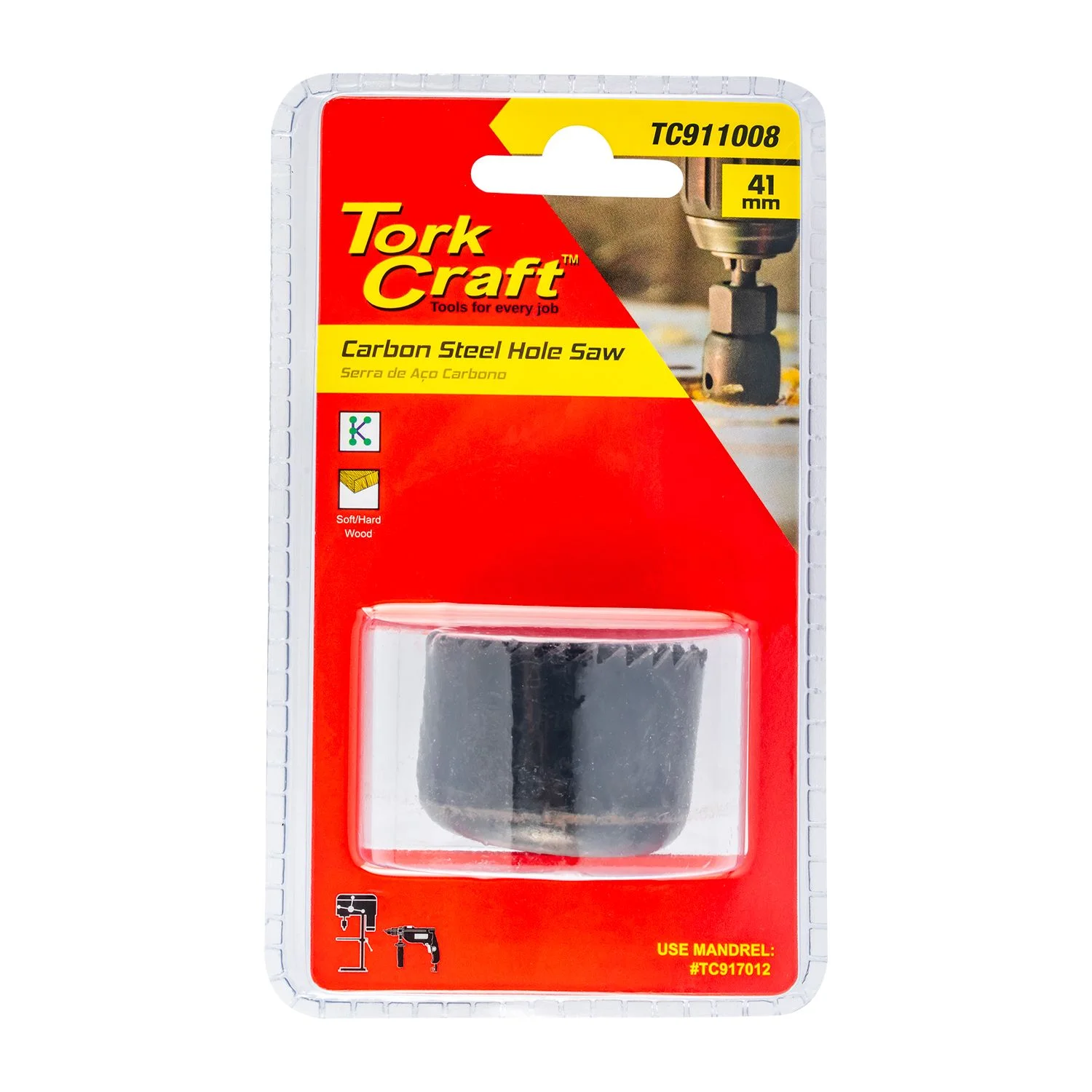 TC911008.webp HOLE SAW CARBON STEEL 41MM - Image 1