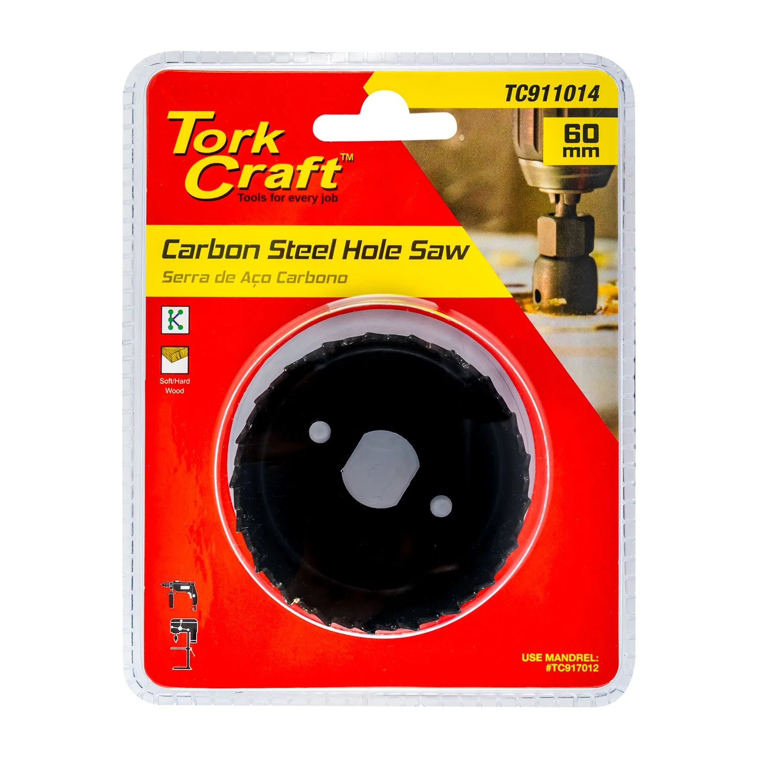 TC911014.webp HOLE SAW CARBON STEEL 60MM - Image 1