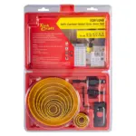 HOLE SAW SET CARBON STEEL 16PCE 19 - 127MM