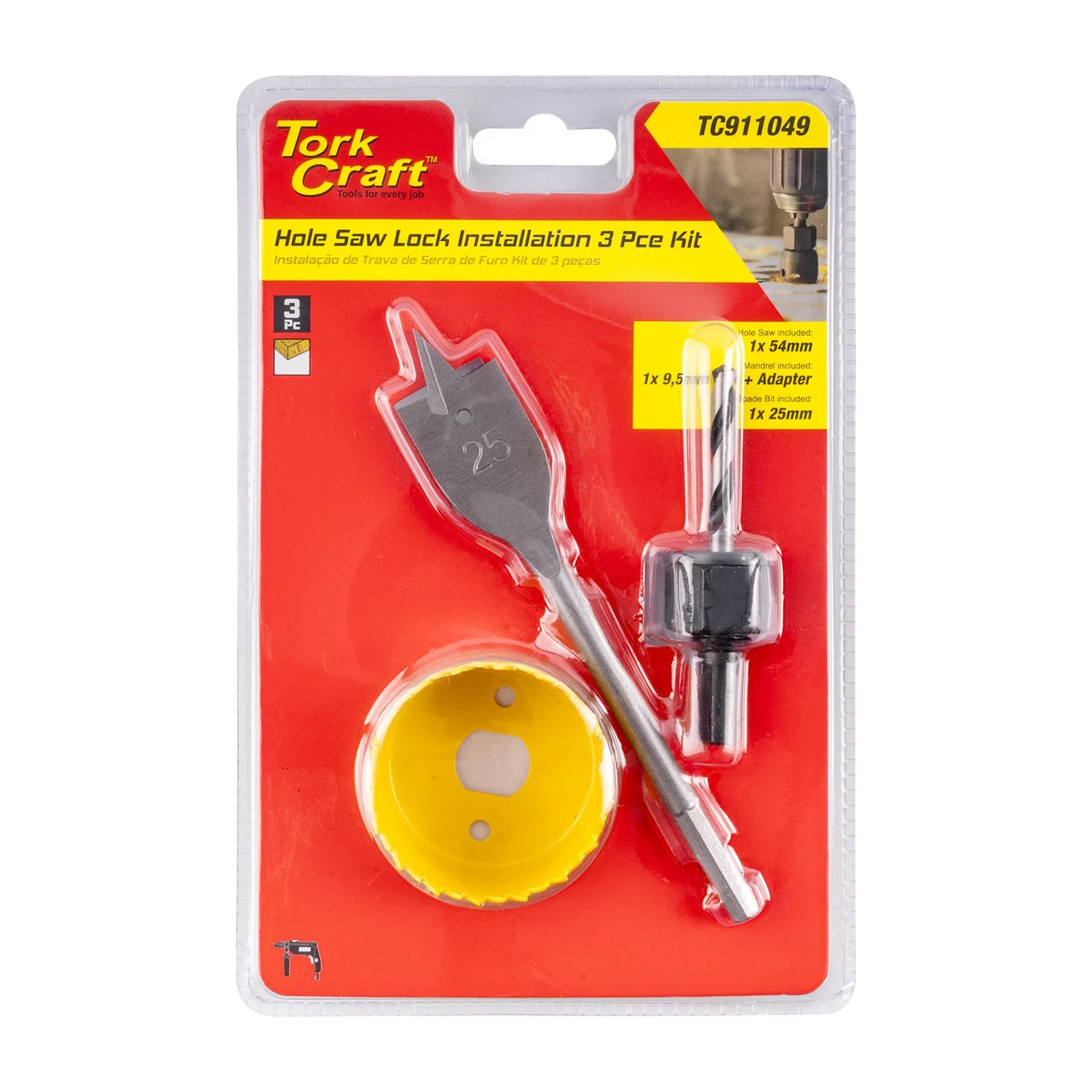 TC911049.webp LOCK INSTALLATION KIT 3PCE - Image 1