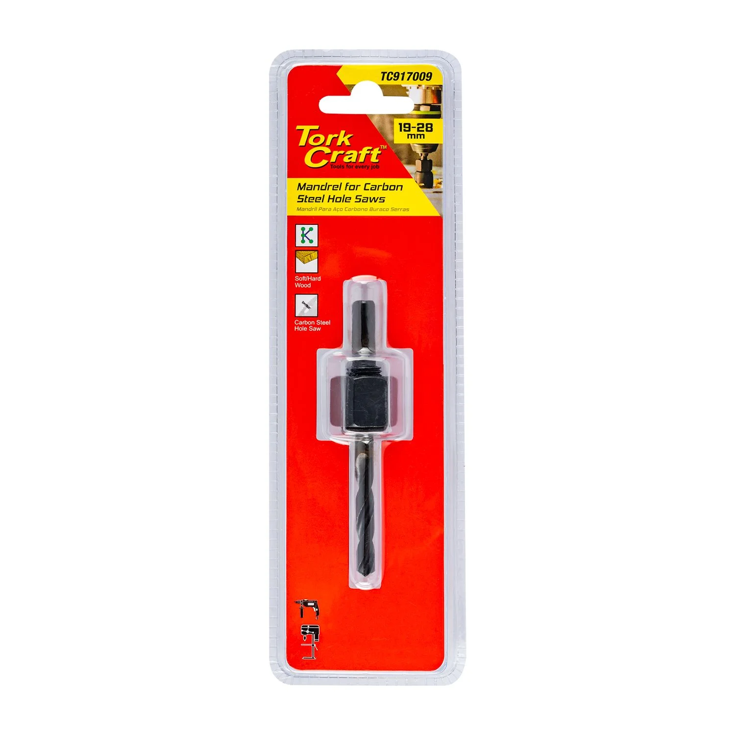 TC917009.webp MANDREL FOR CARBON STEEL HOLE SAWS19 - 28MM - Image 1