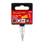 SOCKET BIT 1/4″DR HEX H3 S2 MATERIAL
