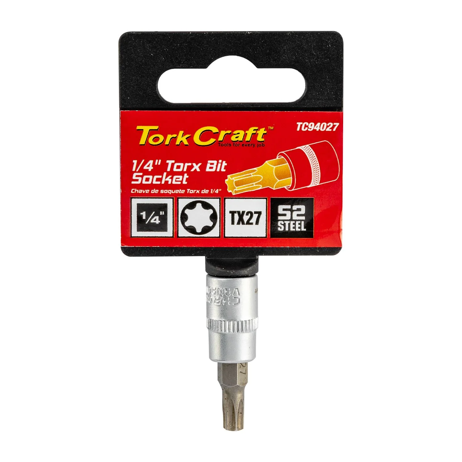 TC94027.webp SOCKET BIT 1/4″DR TORX T27 S2 MATERIAL - Image 1