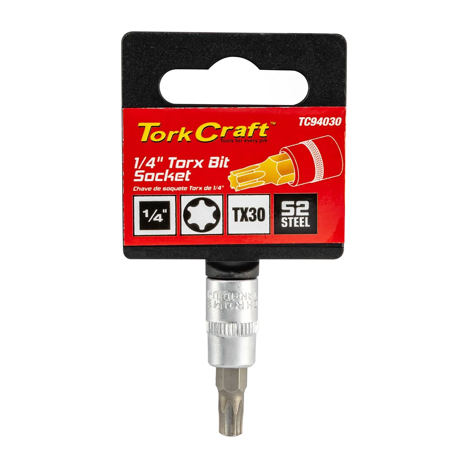 TC94030.webp SOCKET BIT 1/4″DR TORX T30 S2 MATERIAL - Image 1