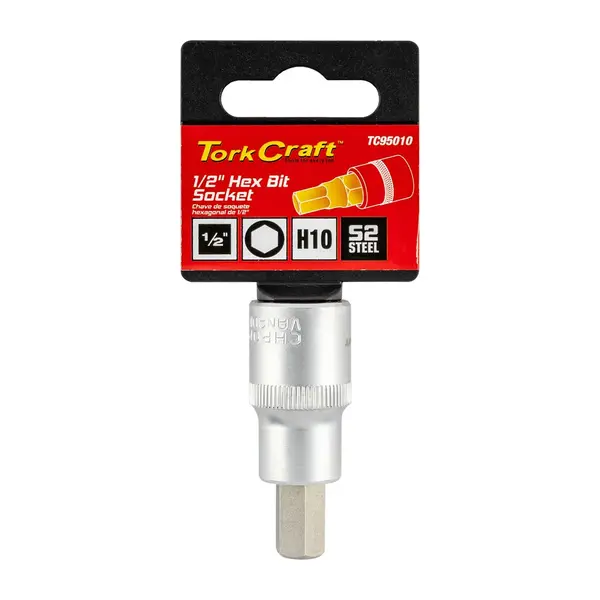 SOCKET BIT 1/2″DR HEX H10 S2 MATERIAL