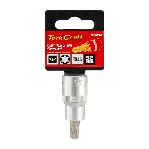 SOCKET BIT 1/2″DR TORX T45 S2 MATERIAL