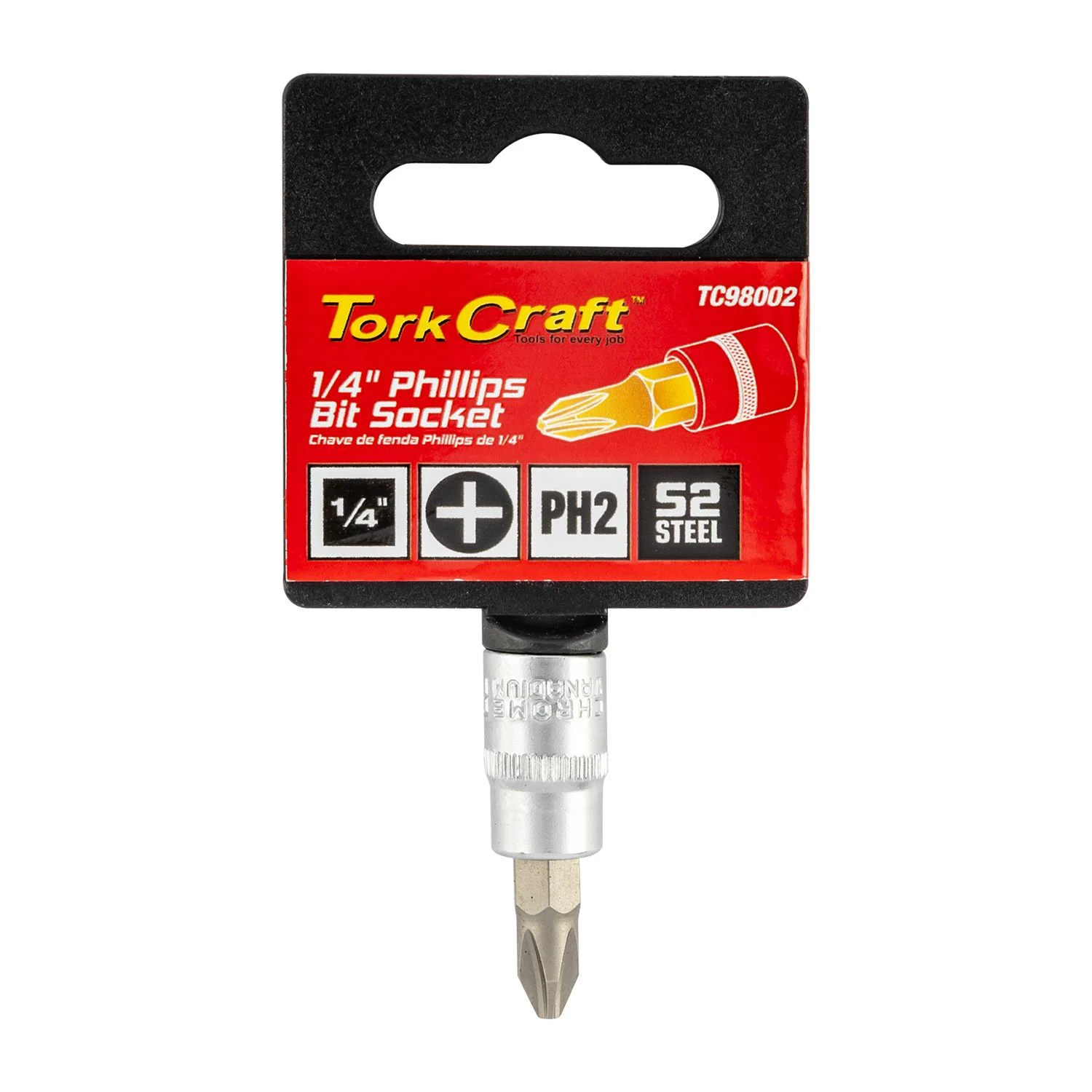 TC98002.webp SOCKET BIT 1/4″DR PHILLIPS PH2 S2 MATERIAL - Image 1
