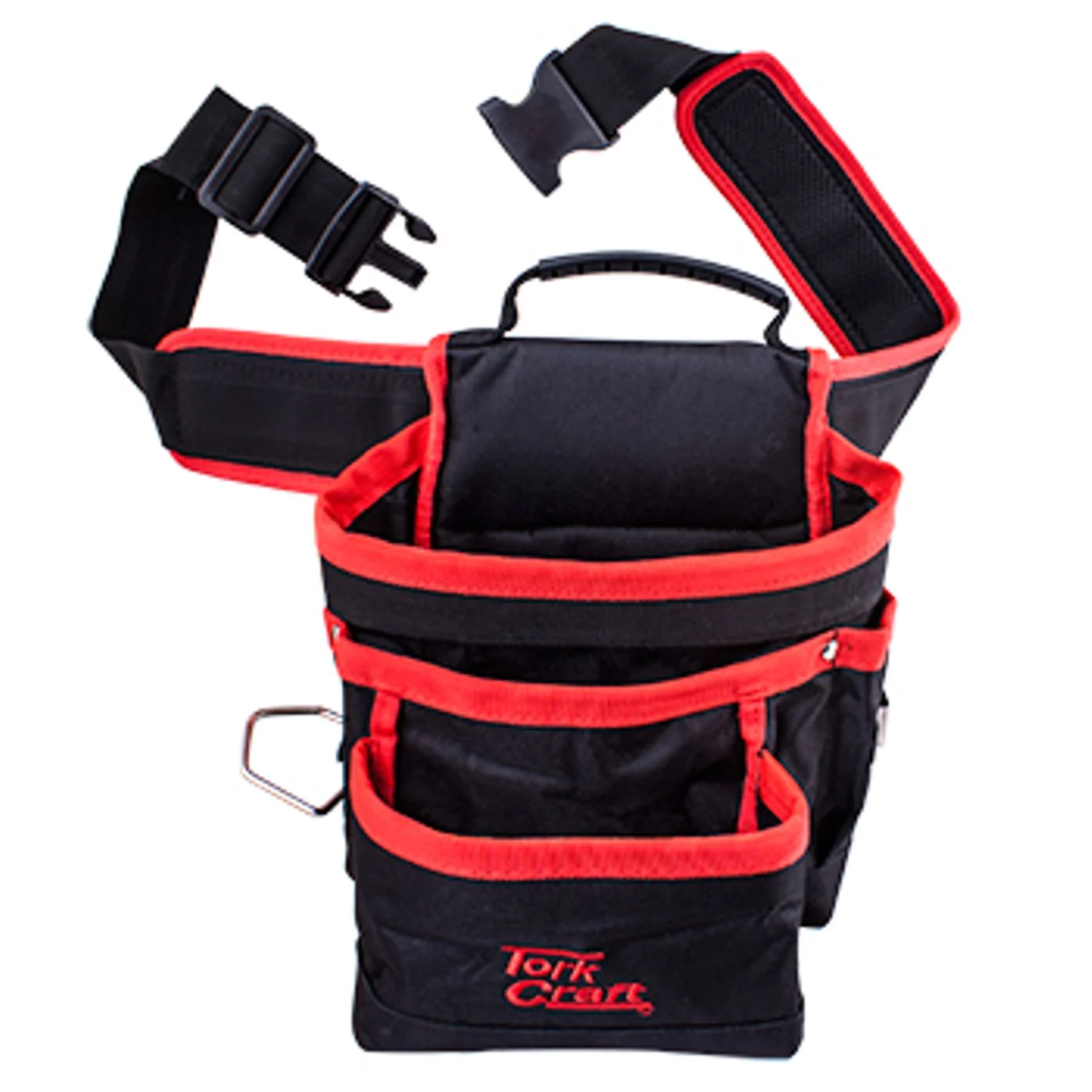 TC991052.webp TOOL POUCH NYLON WITH BELT 5 POCKET + LOOPS - Image 1