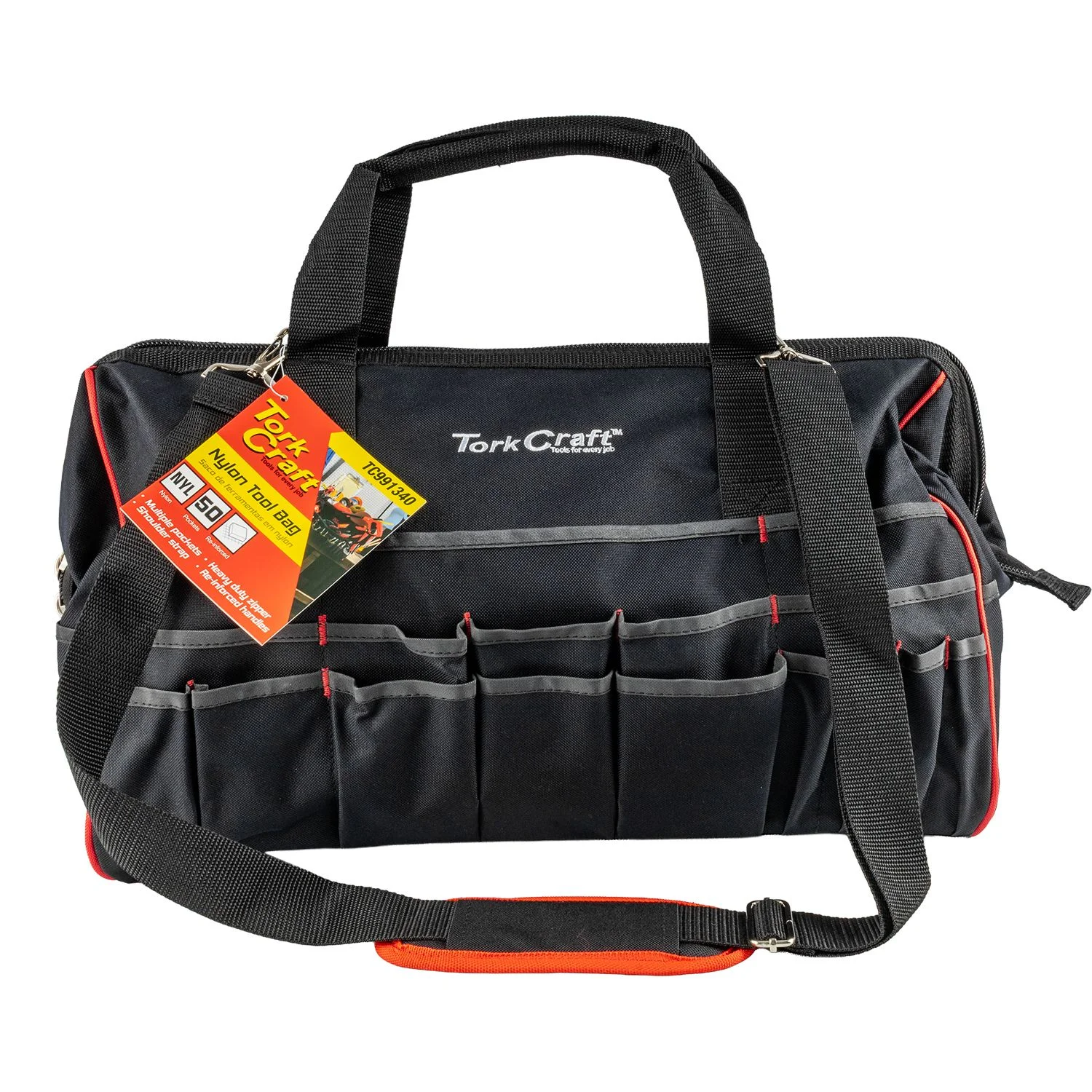 TC991340.webp TOOL BAG NYLON 50 POCKET 495X265X340MM - Image 1