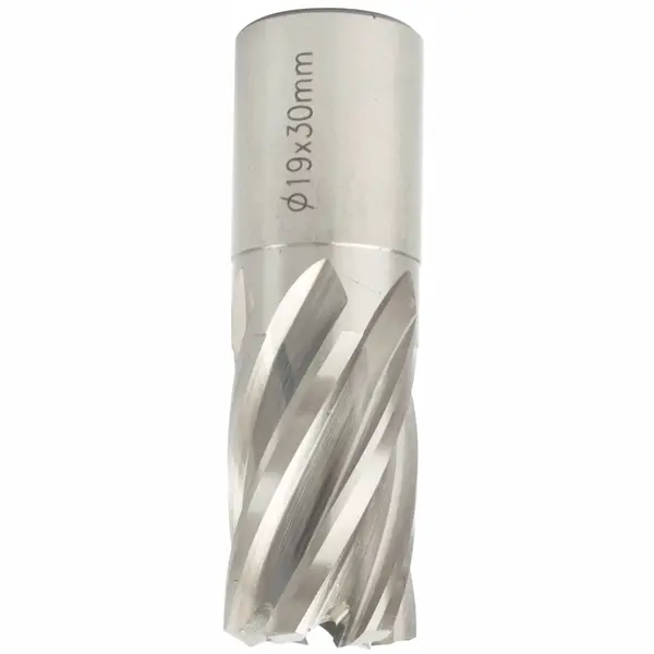 ANNULAR HOLE CUTTER HSS 19 X 30MM WELD SHANK 19.05MM