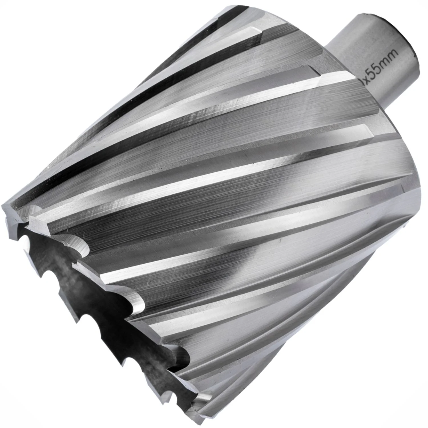 TCAC060-2.webp ANNULAR HOLE CUTTER HSS 60 X 55MM WELD SHANK 19.05MM - Image 1