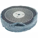 COLOUR BUFF/MOP 150MM X 2 SECTION X 30MM THICK 1/2″ HOLE
