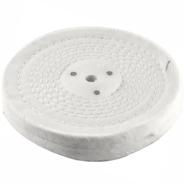 WHITE BUFF/MOP 150MM X 2 SECTION 20MM THICK