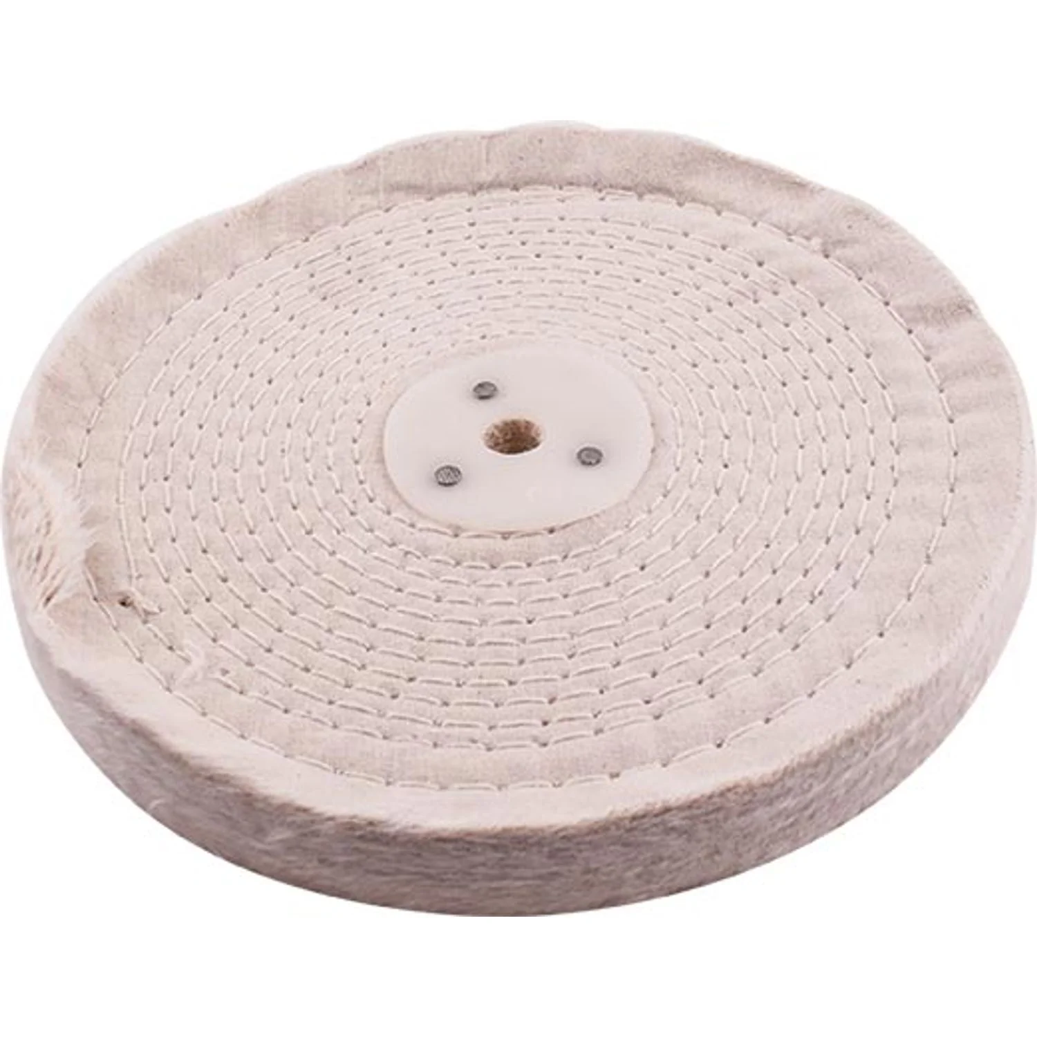 TCBF200-2W.webp WHITE BUFF/MOP STITCHED 200MM X 2 SECTION 20MM THICK - Image 1