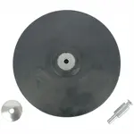 BACKING PAD RUBBER 150MM W/ARBOR