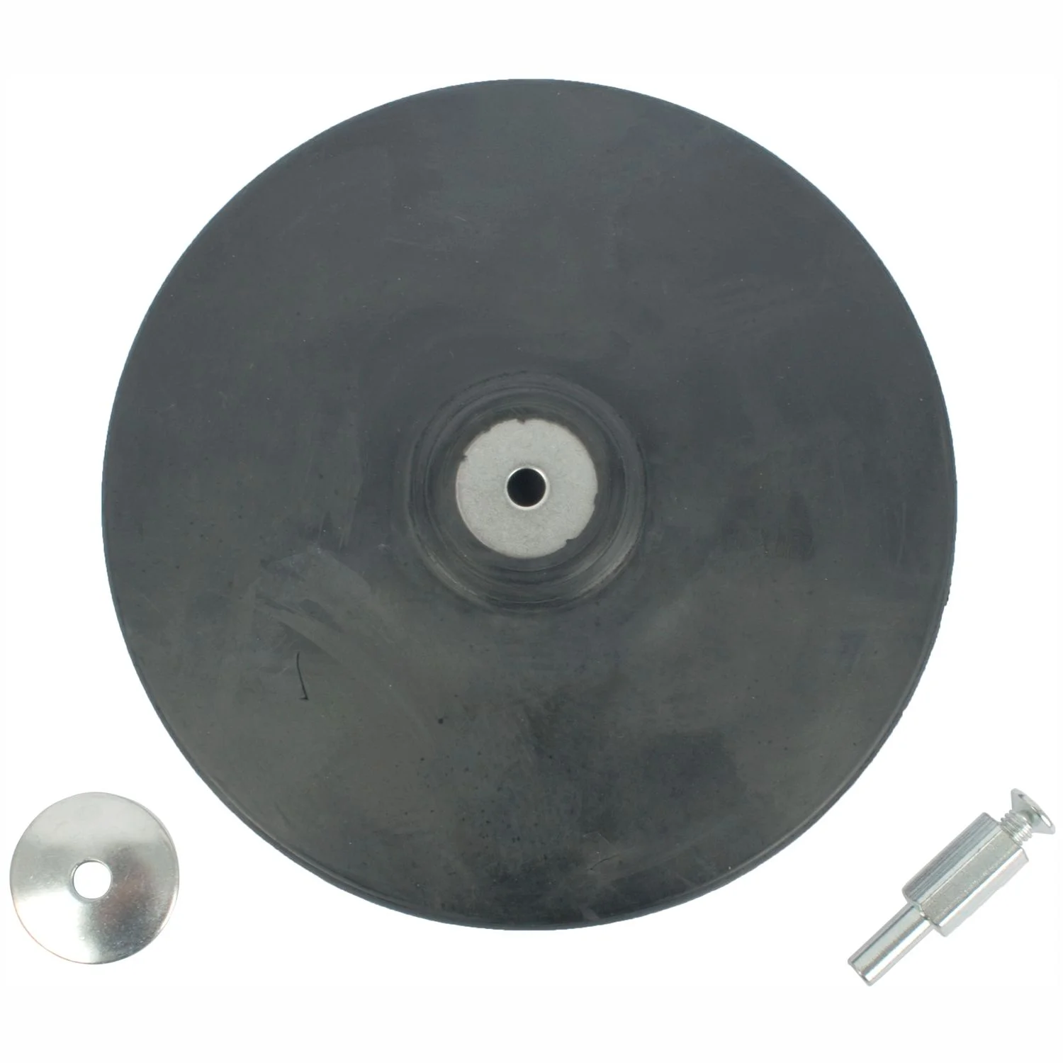 TCBP150C.webp BACKING PAD RUBBER 150MM W/ARBOR - Image 1