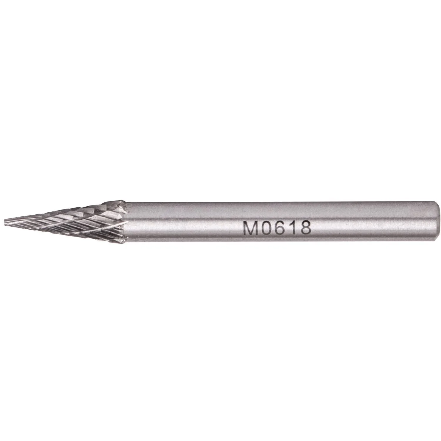 TCBU30606.webp ROTARY BURR TUNGSTEN 6X18X6MM CONICAL STRAIGHT - Image 1