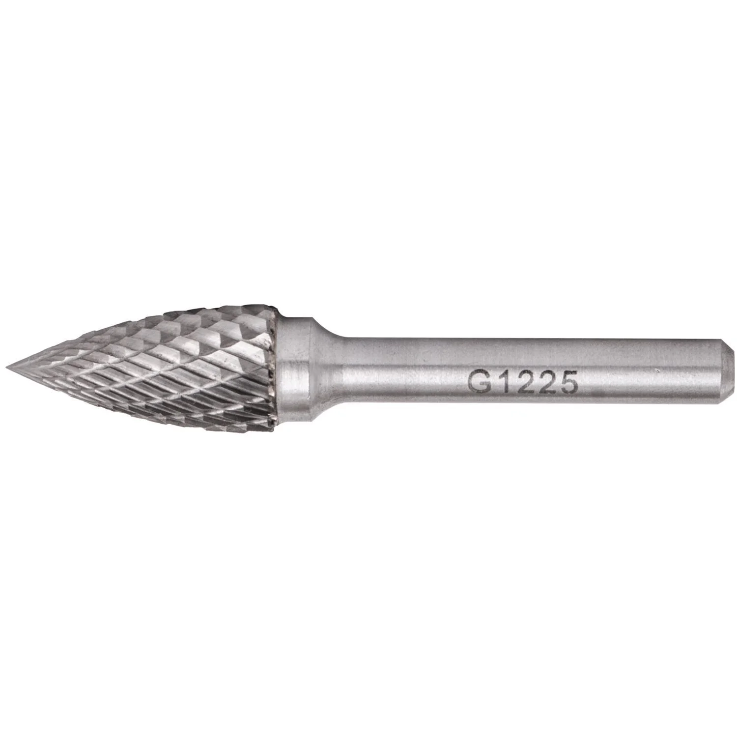 TCBU40612.webp ROTARY BURR TUNGSTEN 12X25X6MM CONICAL CURVED - Image 1