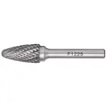 ROTARY BURR TUNGSTEN 12X25X6MM CONICAL ROUND POINT