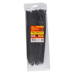 NYLON CABLE TIES 4.8MM X 300MM BLACK 100PC
