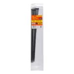 NYLON CABLE TIES 4.8MM X 400MM BLACK 10PC